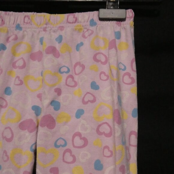GEORGE | size 6 | Pink Pajama Pants | Hearts All Over Print | Stretchy Waist - Picture 5 of 16